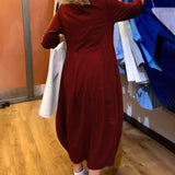 Robe à col rond et manches 2/3