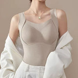 Gilet Thermique Femme avec Soutien-Gorge Intégré