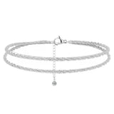 🏖️ Bracelets De Cheville Femme Kc Or & Argent Sterling