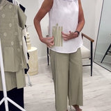 Costume Sans Manches Large Col Tendance
