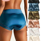 Lingerie Motif Vague Soie Glacée