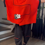 Set Bloomers Amples Casual Color-Blocking