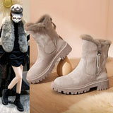 Bottes D’Hiver Pour Femme Avec Doublure En Polaire