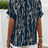 T-Shirt Imprimé Rétro Manches Courtes