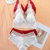 Ensemble De Sous-Vêtements Femme Dentelle Romantique