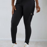 Pantalon taille haute avec poche et séchage rapide