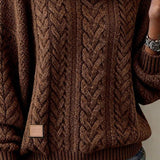 Pull en maille torsadée unie