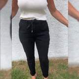 Pantalon Uni Décontracté Extensible