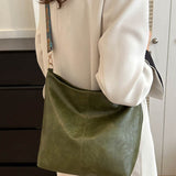 Sac seau vintage à bandoulière de grande capacité