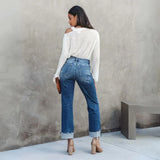 Katja | Jean droit classique pour femme