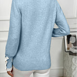Pull Élégant Orné De Dentelle