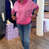 Sweat-shirt à capuche décontracté de couleur dégradée