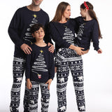 Pyjama familial de Noël à imprimé sapin de Noël