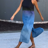 Robe sans manches et dégradé