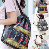 Sac à bandoulière avec cordon de serrage de style ethnique