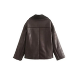 Helga | Veste à col à manches longues au style hivernal pour femme