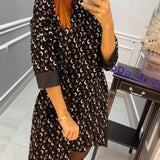 Robe papillon imprimée décontractée