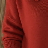 Pull Manches Longues À Revers Boutonnés