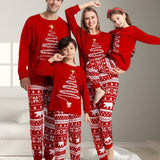 Pyjama familial de Noël à imprimé sapin de Noël
