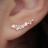 Boucles d'oreilles simples et brillantes à motifs géométriques