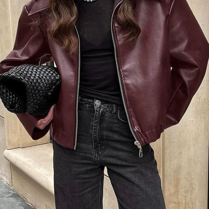 Esme | Veste rouge vintage pour femme