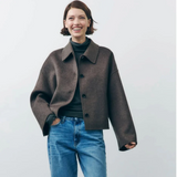 Catrin | Manteau boutonné oversize et chaud pour femme