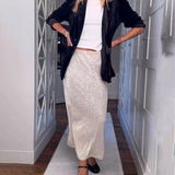 Jupe simple de couleur unie