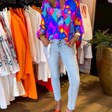 Chemises à manches longues et style décontracté coloré