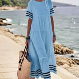 Robe Tendance Vacances Manches Courtes