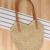 Sac fourre-tout en paille pour femme