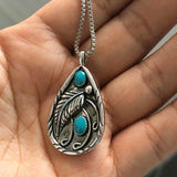 Collier pendentif vintage bohémien