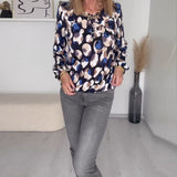 Blouse élégante à bretelles imprimée