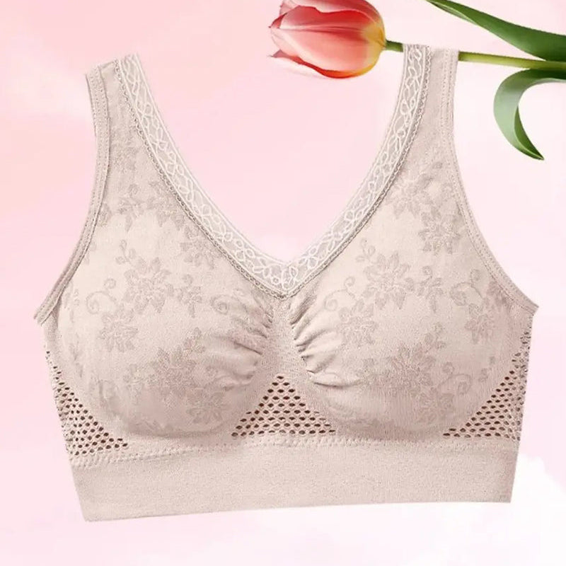 Soutien-Gorge Gainant En Coton Pur Confortable Et Sans Boutons