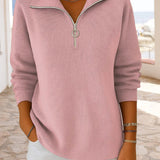 Pull Tendance À Demi-Zip