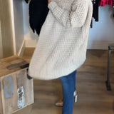Cardigan de couleur unie