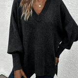 Pull Manche Lanterne Encolure En V