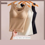 Bra Femmes Maillots De Corps Thermiques Avec Intégré