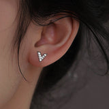 Boucles d'oreilles étoile en argent massif
