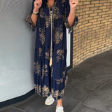 Robe Vintage ample à col en V
