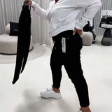 Pantalon Mode Élastique Cordon
