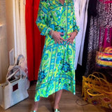 Robes avec coupe ample, imprimés et poches