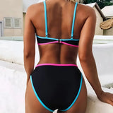 Bikini Deux-pièces Avec Color-blocking Design