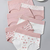 Culotte Femme Mignon Amour Imprimé Doux Respirant
