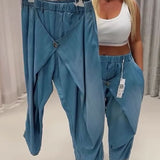 Pantalon Au Design Tendance En Forme De Lanterne