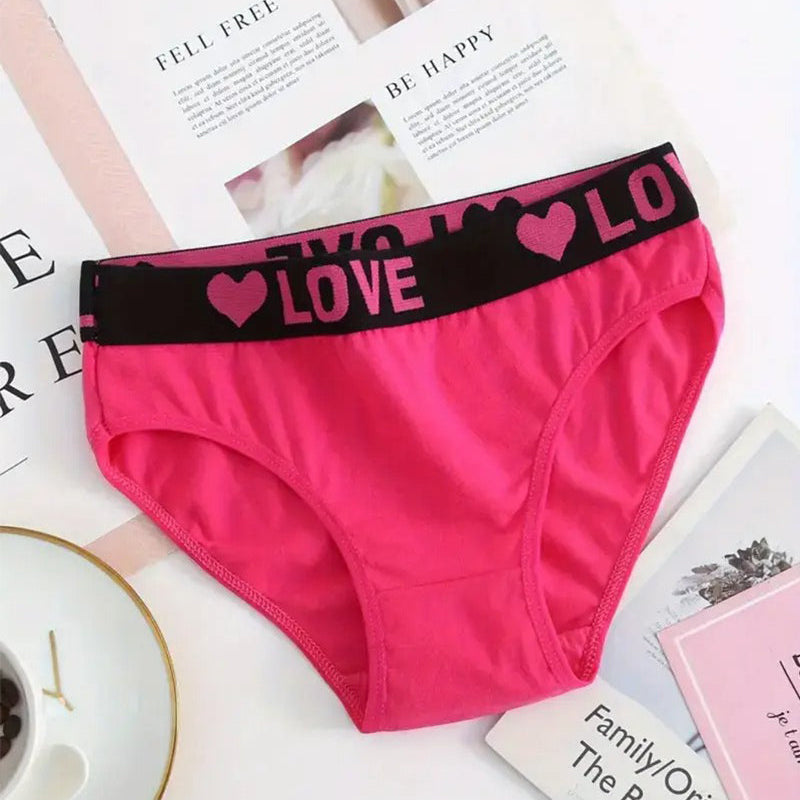 Culotte Imprimé Cœur Taille Basse