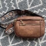 Sac bandoulière zippé multifonctionnel