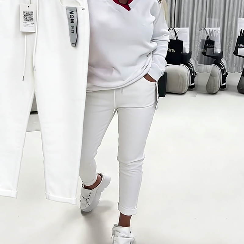 Pantalon Mode Élastique Cordon