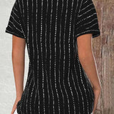 T-shirt décontracté imprimé col rond