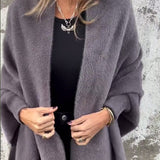 Cardigan décontracté à franges de couleur unie