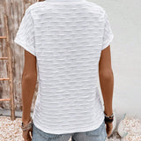 T-Shirt Col En V Tout-À-Porter Uni